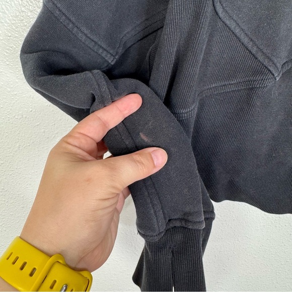 Lululemon Scuba Oversized 1/2 Zip Hoodie Black Size Xlarge/Xxlarge - Picture 9 of 9